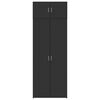 vidaXL Storage Cabinet Black 80x42.5x225 cm Engineered Wood