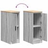 vidaXL Garage Storage Cabinet Grey Sonoma 30x51x85 cm Solid Wood Pine