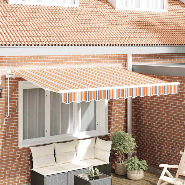 vidaXL Retractable Awning Multicolour 350 x 200 cm Fabric