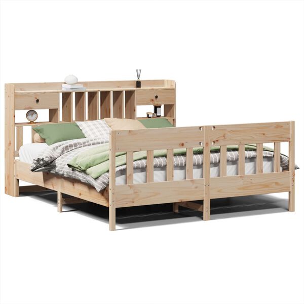 vidaXL Bed Frame without Mattress 180x200 cm Super King Solid Wood Pine