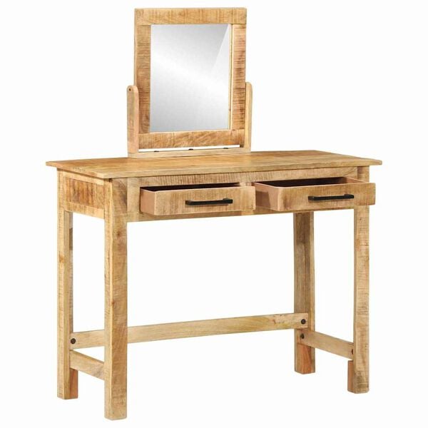 vidaXL Dressing Table Brown 100 x 40 x 120 cm Solid Mango wood