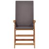 vidaXL Garden Chair 4 pcs Brown 57 x 71.5 x 104cm Solid Teak wood