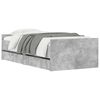 vidaXL Bed Frame with Drawers without Mattress Concrete Grey 90x190 cm Single