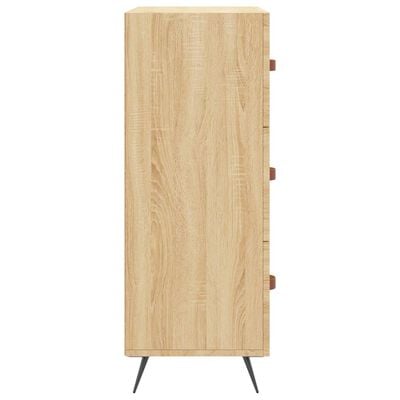 vidaXL Chest of Drawers Sonoma Oak 69.5x34x90 cm Engineered Wood