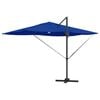 vidaXL Cantilever Roma Parasol Blue and Black 352 x 251 x 265 cm