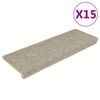 vidaXL Stair Mat | Set of 15 | Green