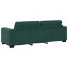 vidaXL Sofa 3 pcs Dark Green Velvet