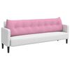 vidaXL Back Pillow Pink 200 x 24 x 50 cm Fabric