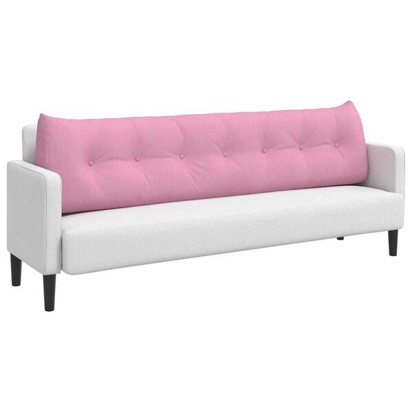 vidaXL Back Pillow Pink 200 x 24 x 50 cm Fabric