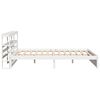 vidaXL Bed Frame with Headboard without Mattress White 200x200 cm