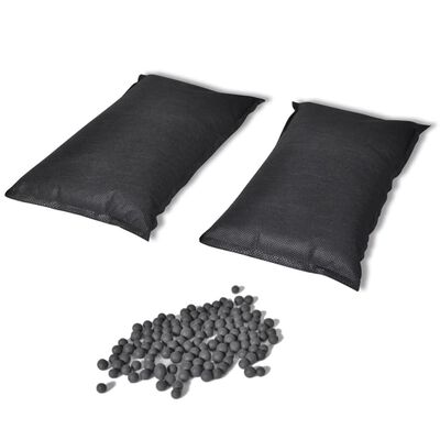 vidaXL Activated Carbon Deodorising Bags 2 pcs 2 kg