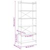 vidaXL Bookshelf Old wood 80 x 30 x 190 cm Engineered Wood