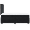 vidaXL Box Spring Bed with Mattress Black 120x190 cm Small Double Velvet
