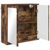 vidaXL Bathroom Mirror Cabinet with Shelf Smoked Oak 60 x 20 x 60 cm