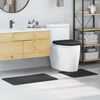 vidaXL Anti-slip Bath Mat Set 3 pcs Dark grey PP