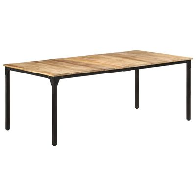 vidaXL Dining Table 200x100x76 cm Rough Mango Wood
