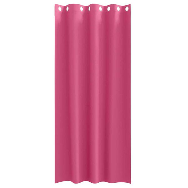 vidaXL Blackout Curtains with Rings 2 pcs Bright Pink 260 x 140 cm