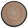 LABEL51 Carpet Jute Round 180 cm Black