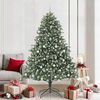 vidaXL Artificial Christmas Tree with 300 LEDs with Stand Green 210 cm