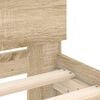 vidaXL Bed Frame without Mattress with Headboard Sonoma Oak 90x190 cm Single