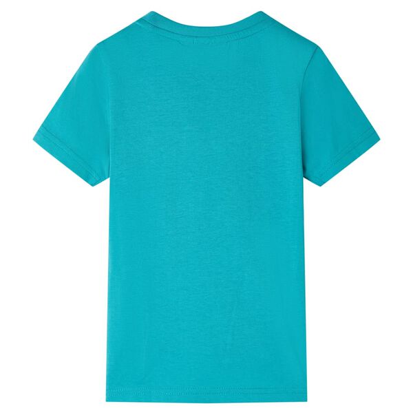 Kids' T-shirt with Short Sleeves Dark Mint 116
