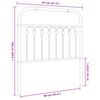 vidaXL Metal Headboard Black 90 cm