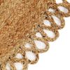 vidaXL Braided Area Rug with Wave Edge 180 cm Jute Round