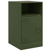 vidaXL Bedside Cabinets 2 pcs Olive Green 34.5x39x62 cm Steel