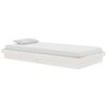 vidaXL Bed Frame without Mattress White Solid Wood 100x200 cm