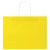 vidaXL Paper Bags 250 pcs with Handles Yellow 32x17x25 cm
