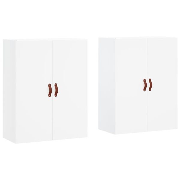 vidaXL Wall Mounted Cabinets 2 pcs White 69.5x34x90 cm