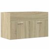 vidaXL Sink Cabinet Sonoma Oak 80x38,5x46 cm Engineered Wood