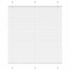 vidaXL Pleated Blind White 120x150 cm Fabric Width 119.4 cm Polyester