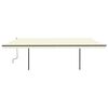 vidaXL Manual Retractable Awning with Posts 6x3 m Cream