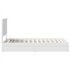 vidaXL Storage Bed with Headboard White 90 x 200 cm Engineered Wood