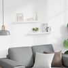 vidaXL Picture Frame Ledge Shelves 2 pcs White 60x9x3 cm MDF