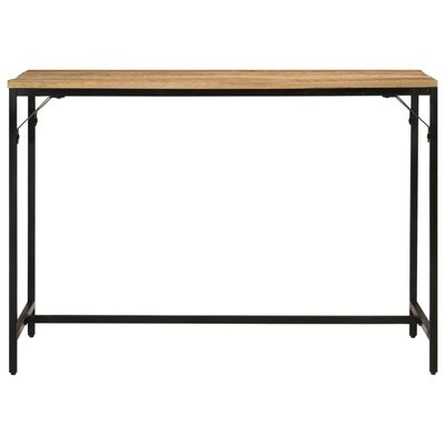 vidaXL Dining Table 110x55x75 cm Solid Rough Mango Wood and Iron