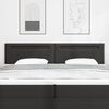 vidaXL LED Headboard Black 200 cm Faux Leather