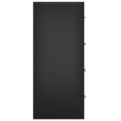 vidaXL Sideboard with 4 Drawers 60x30.5x71 cm Black