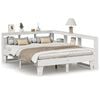 vidaXL Bookcase Bed without Mattress White 160x200cm Solid Wood Pine