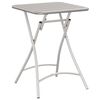 vidaXL Garden Table Folding Beige 55 x 55 x 73 cm Powder-coated Steel