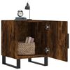 vidaXL Bedside Cabinet Smoked Oak 40x40x50 cm Engineered Wood