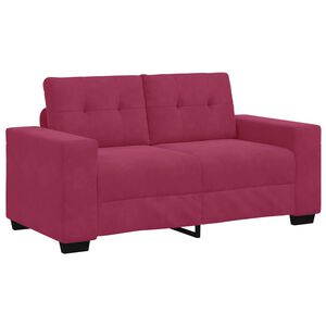 vidaXL Sofa Wine Red 160 x 77 x 82 cm Fabric