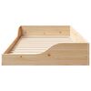 vidaXL Bed Frame Brown 90 x 190 cm Solid Pine Wood