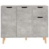 vidaXL Sideboard Concrete Grey 90x30x72 cm Engineered Wood
