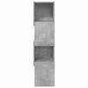 vidaXL Corner Cabinet Concrete Grey 25.5x25x102cm Engineered Wood