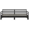 vidaXL Pull-out Day Bed without Mattress Black 2x(90x200)cm