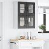 vidaXL Kitchen Cabinet 2 pcs Black 60 x 31 x 40 cm Engineered Wood