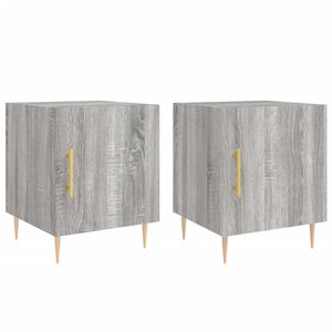 vidaXL Bedside Cabinets 2 pcs Grey Sonoma 40x40x50 cm Engineered Wood