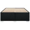 vidaXL Bed Frame without Mattress Black Double Fabric